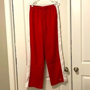 Nike Red Track Pants - Large
